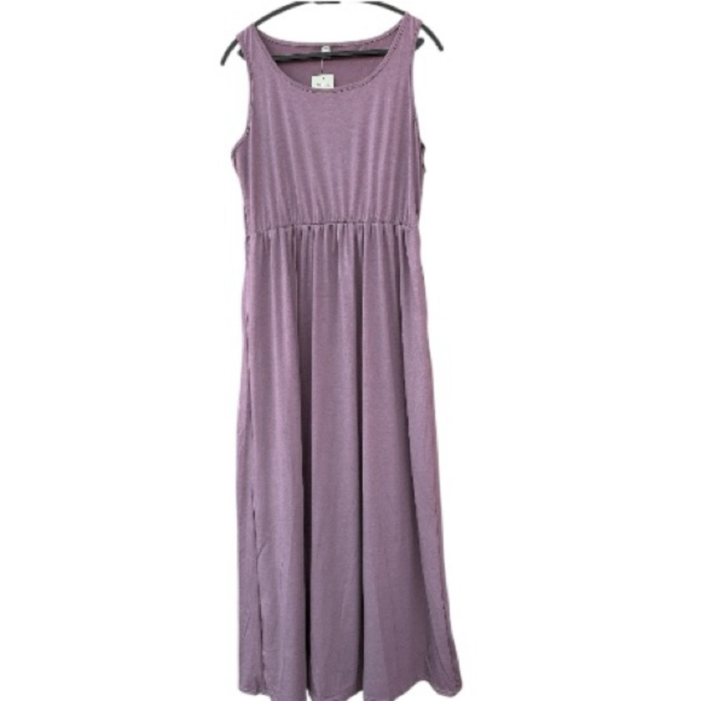 Purple Sleeveless Comfy Maxi Dress Size XL